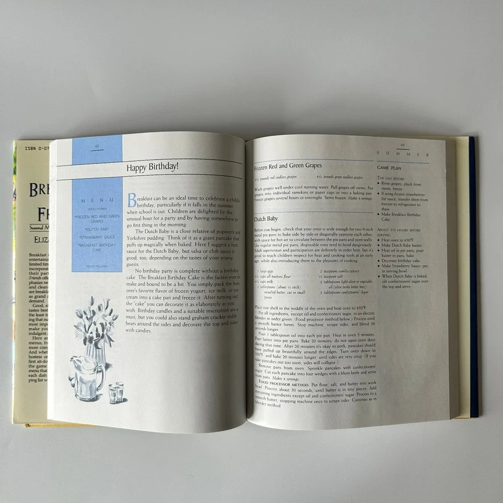 Breakfast with Friends Alston 1989 Hardcover First‎ Printing McGraw-Hill DJ VG
